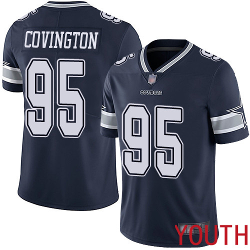 Youth Dallas Cowboys Limited Navy Blue Christian Covington Home #95 Vapor Untouchable NFL Jersey->women nfl jersey->Women Jersey